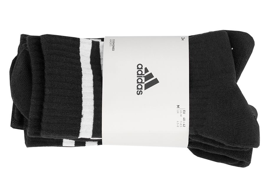 adidas Skarpety 3-Stripes Cushioned Crew Socks 3P IC1321
