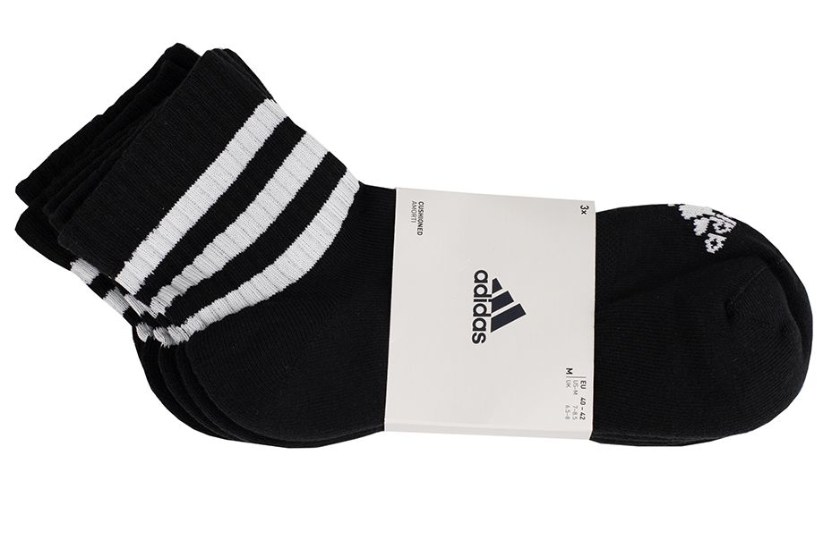 adidas Skarpety 3-Stripes Cushioned Sportswear Mid-Cut Socks 3 Pairs IC1317