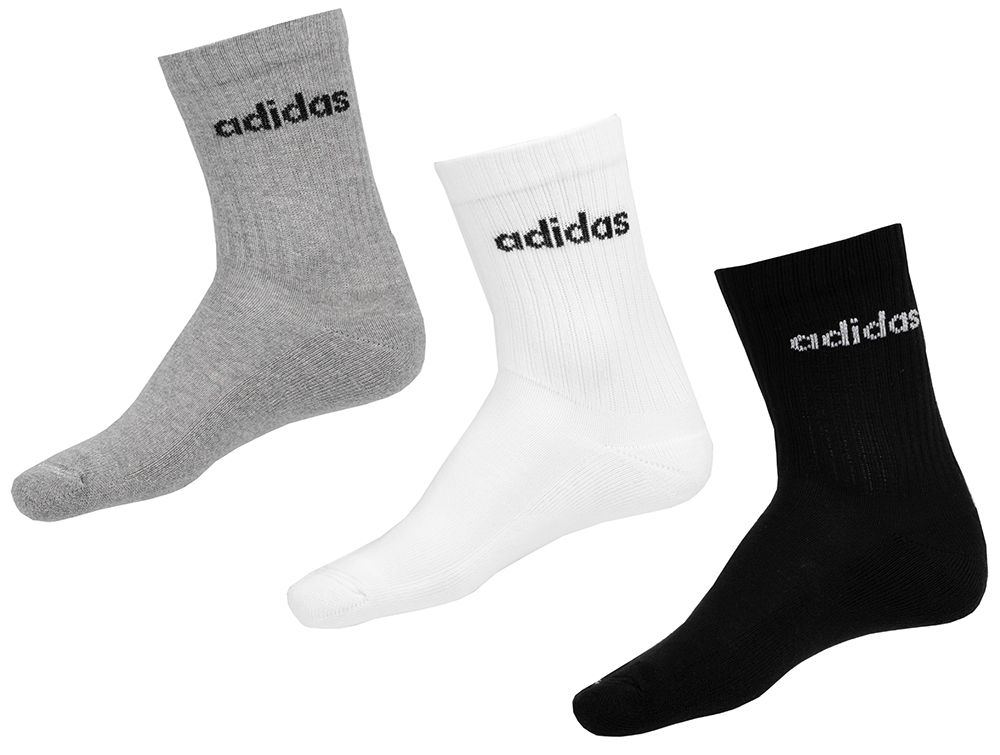 adidas Skarpety Linear Crew Cushioned Socks 3P IC1302