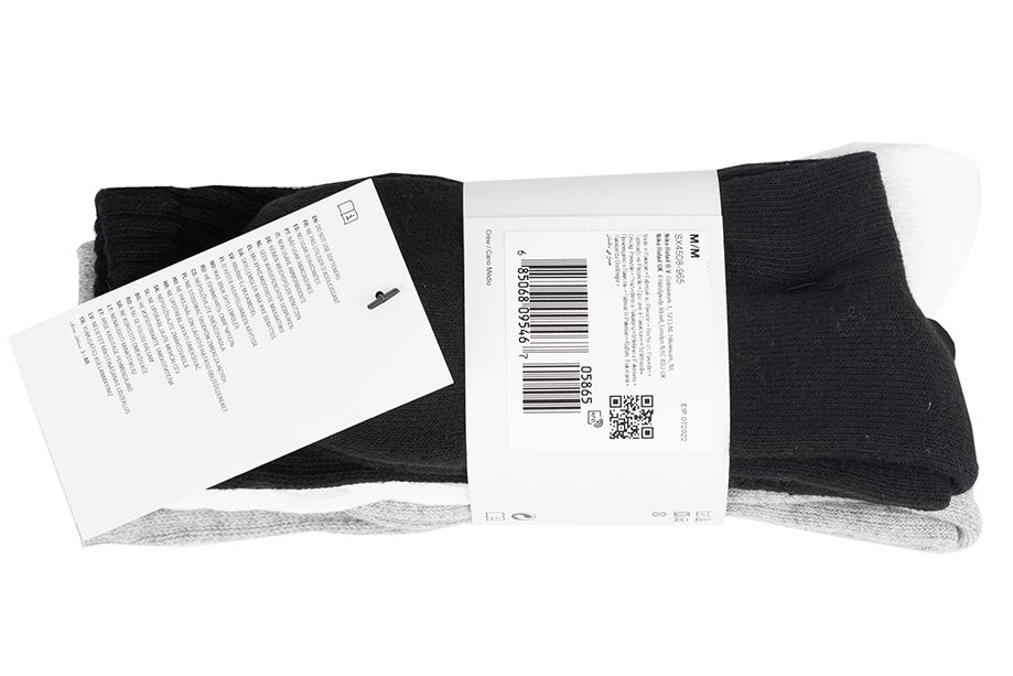 Nike Skarpety Value Cotton Crew 3pary SX4508 965 Nike Skarpety Value Cotton Crew 3pary SX4508 965