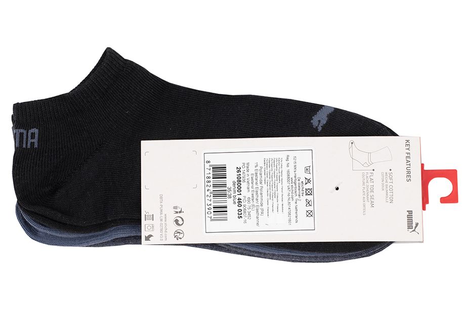 PUMA Skarpety Unisex Sneaker Plain 3P 906807 16