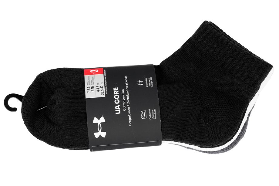 Under Armour Skarpety Core Low cut 3pk 1361574 003 Under Armour Skarpety Core Low cut 3pk 1361574 003