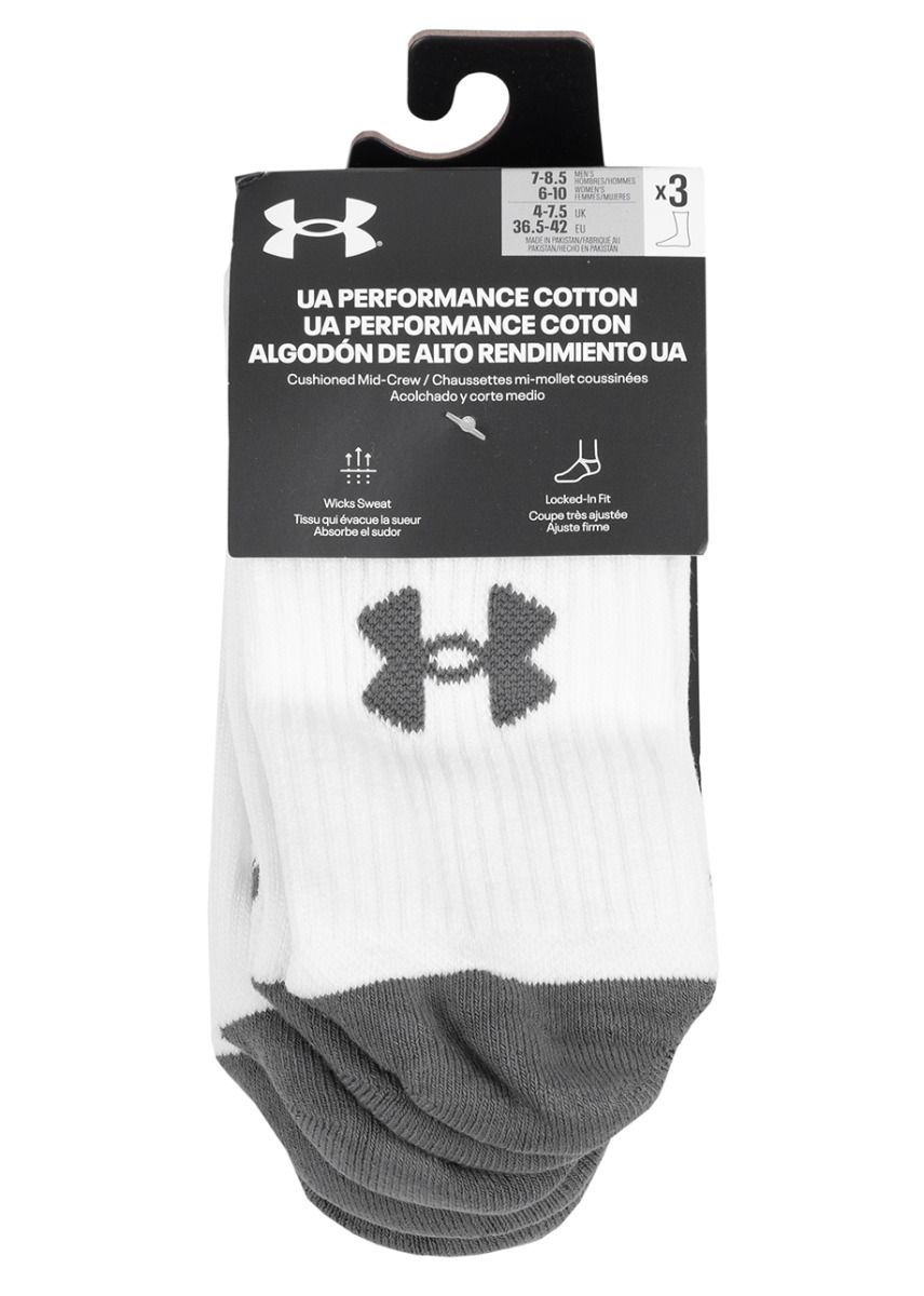 Under Armour Skarpety Performance Cotton 3pack 1379530 100