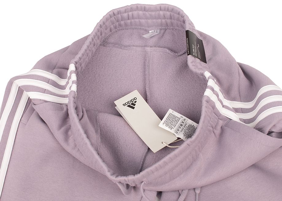 adidas Spodnie damskie Essentials 3-Stripes Fleece Cuffed IR5403