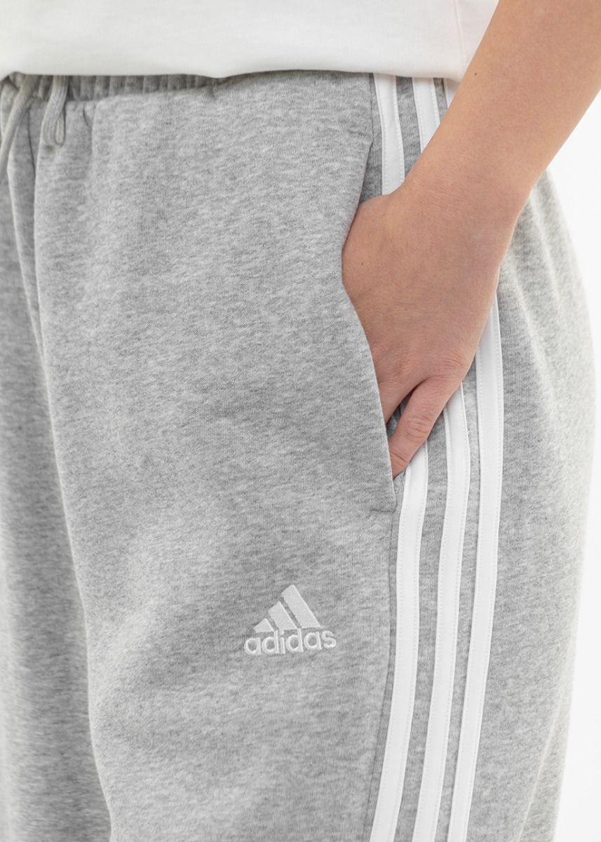 adidas Spodnie damskie Essentials 3-Stripes Open Hem Fleece IM0247