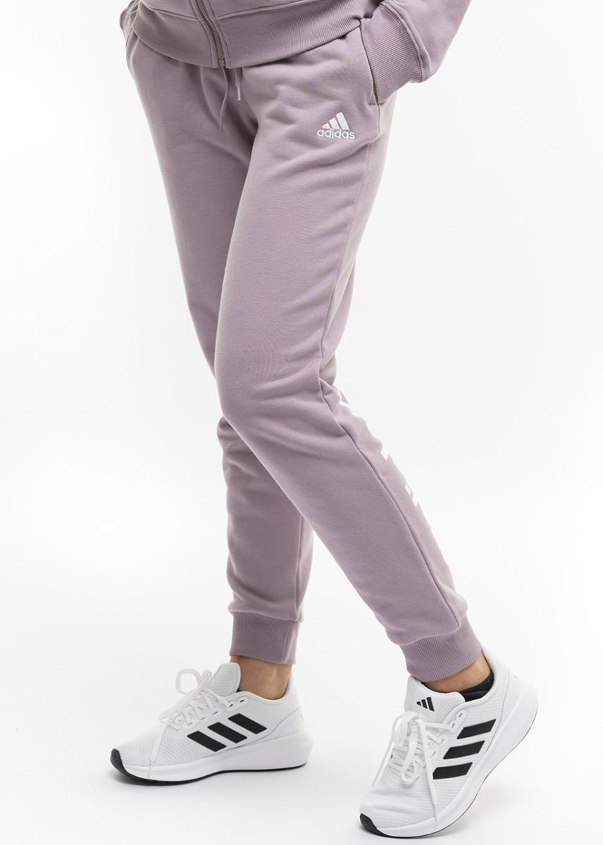 adidas Spodnie damskie Essentials Linear French Terry Cuffed IS2105