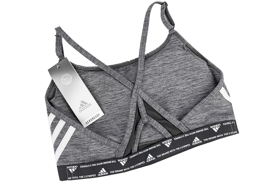 adidas Stanik damski Aeroreact Training Light-Support 3-Stripes Bra HC7870