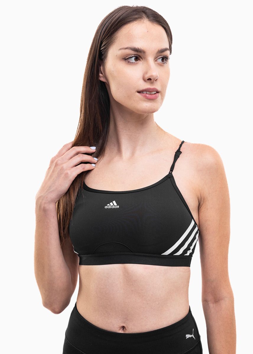 adidas Stanik sportowy Aeroreact Training Light-Support 3-Stripes Bra HC7862