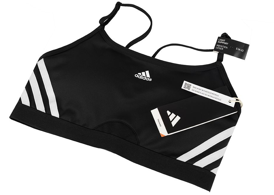 adidas Stanik sportowy Aeroreact Training Light-Support 3-Stripes Bra HC7862