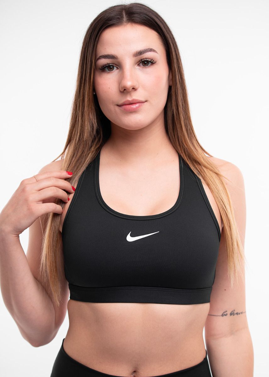 Nike Stanik sportowy Swoosh Nesium Support DX6821 010