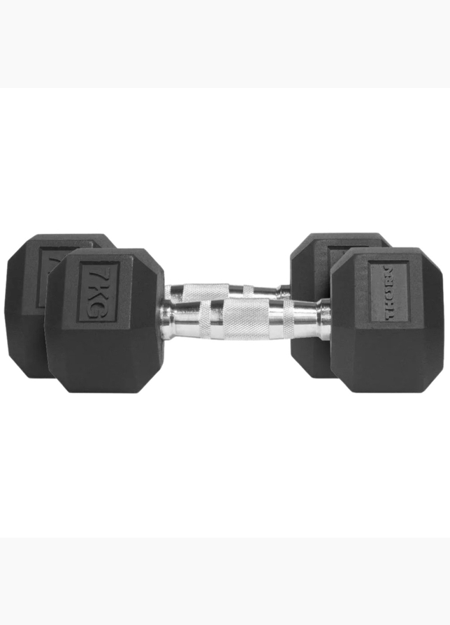 THORN FIT Hantle Hex Rubber Dumbbell 7,0kg 2 pcs THORN FIT Hantle Hex Rubber Dumbbell 7,0kg 2 pcs