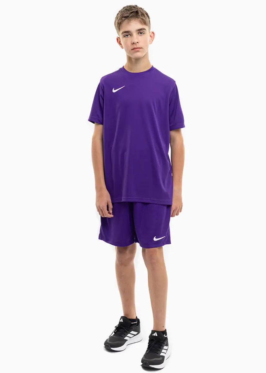 Nike dziecięcy strój sportowy koszulka spodenki Dry Park VII JSY SS BV6741 547/BV6865 547