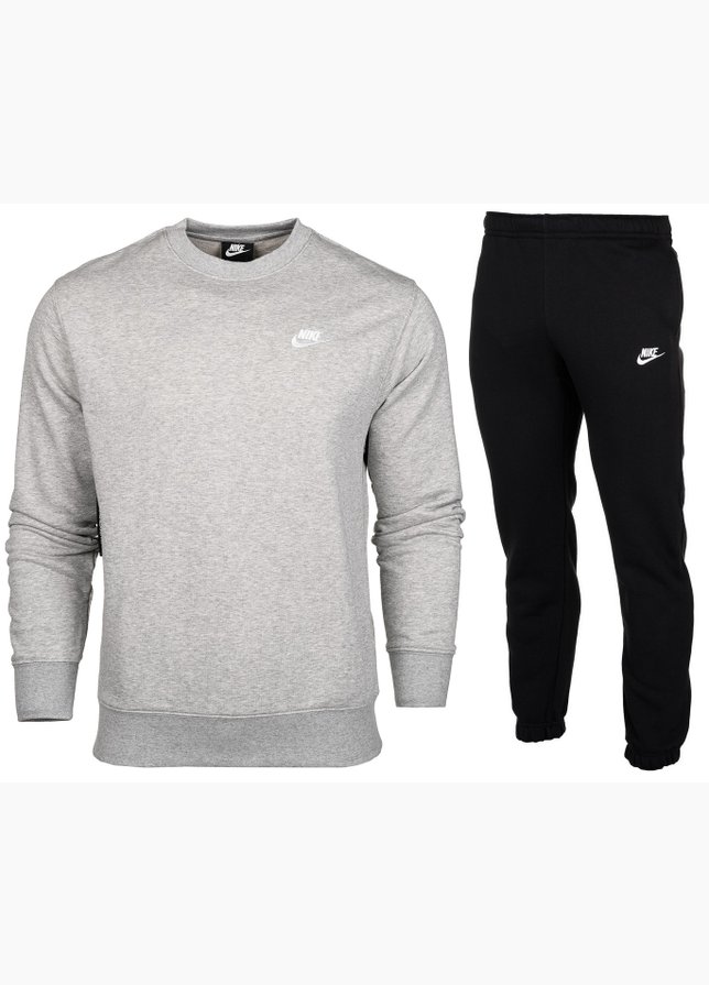 Nike Komplet męski Club Fleece Crew BV2662 063/BV2737 010 Nike Komplet męski Club Fleece Crew BV2662 063/BV2737 010