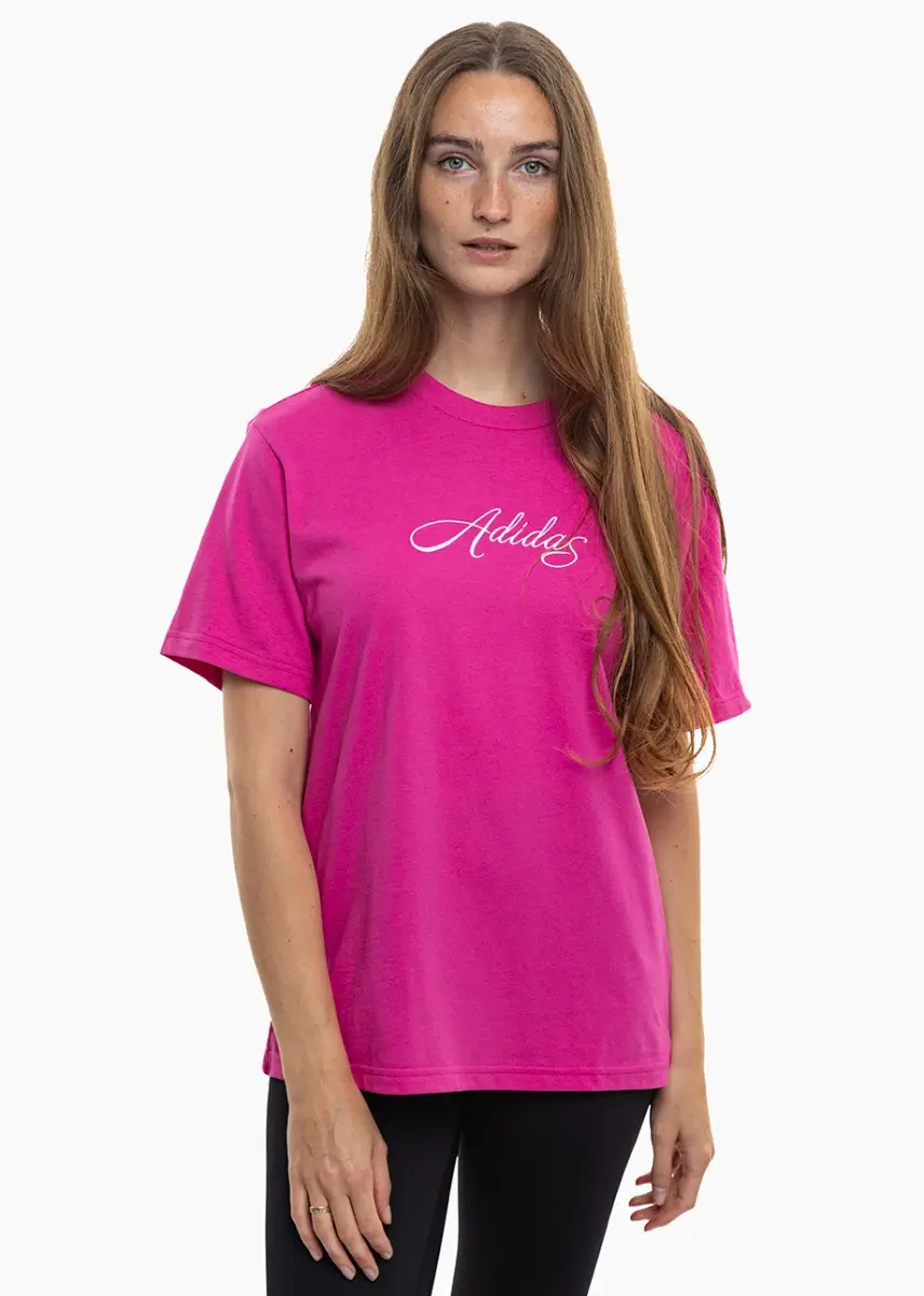Koszulka damska adidas Cursive Wordmark Graphic KT2611