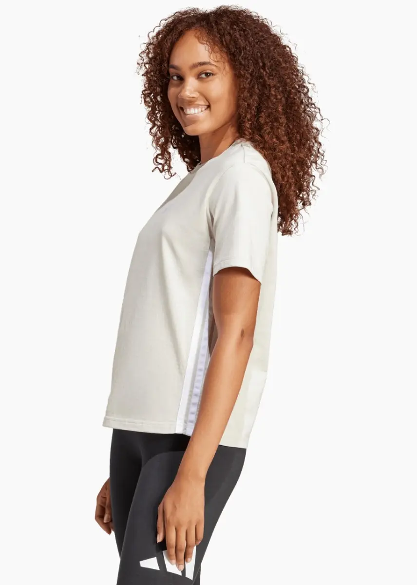 Koszulka damska bawełniana adidas Essentials 3-Stripes Cotton JE1237