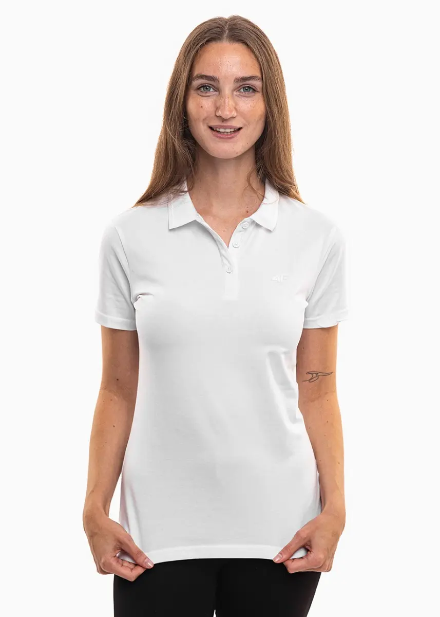 Koszulka damska polo 4F F0768 4FWMM00TPTSF0768 10S