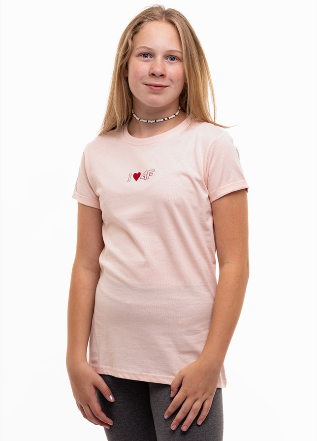 4F Koszulka dla dziewczynki HJZ22 JTSD005 56S 4F Koszulka dla dziewczynki HJZ22 JTSD005 56S