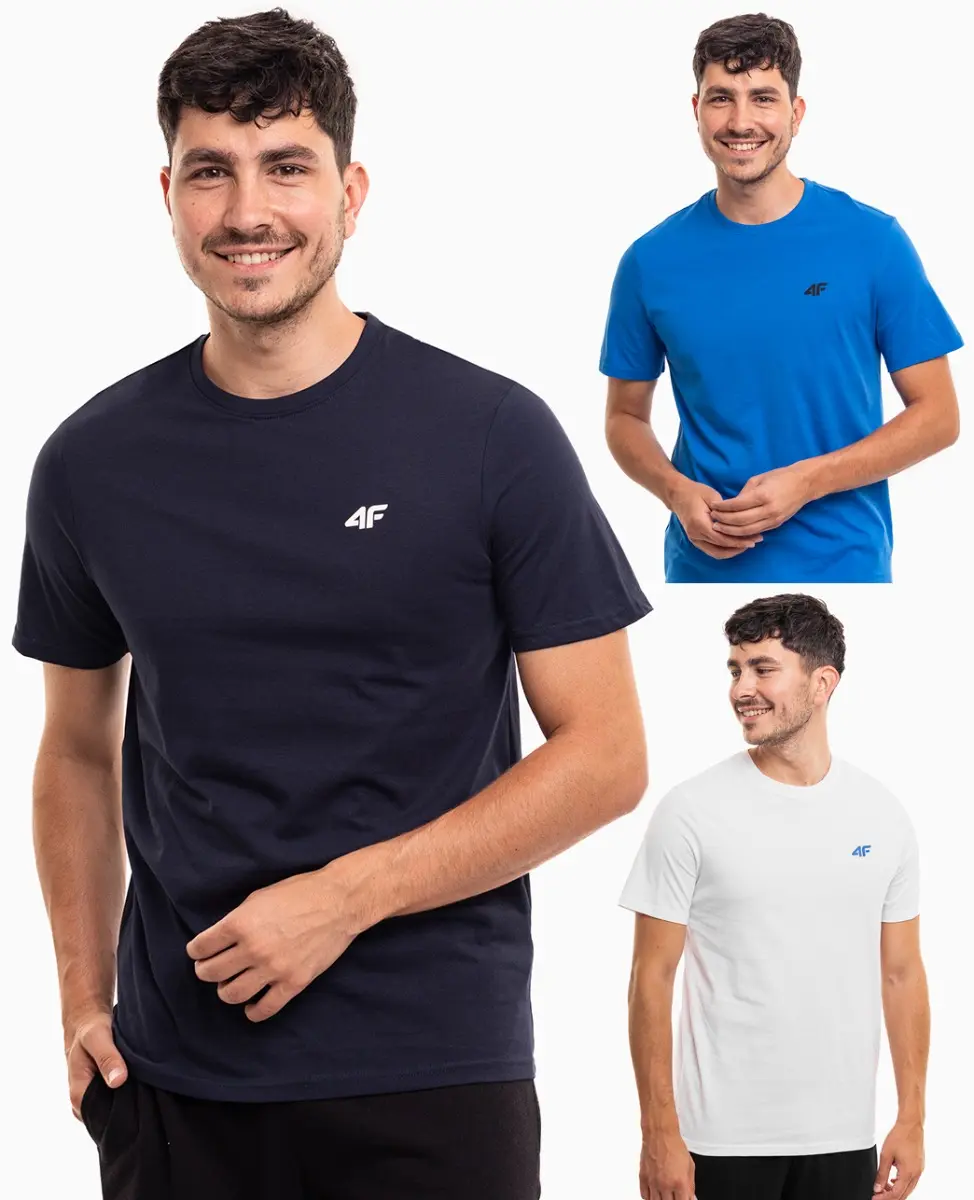 Zestaw Koszulek męskich 3pack 4F M4479 4FWSS26TTSHM4479 90S