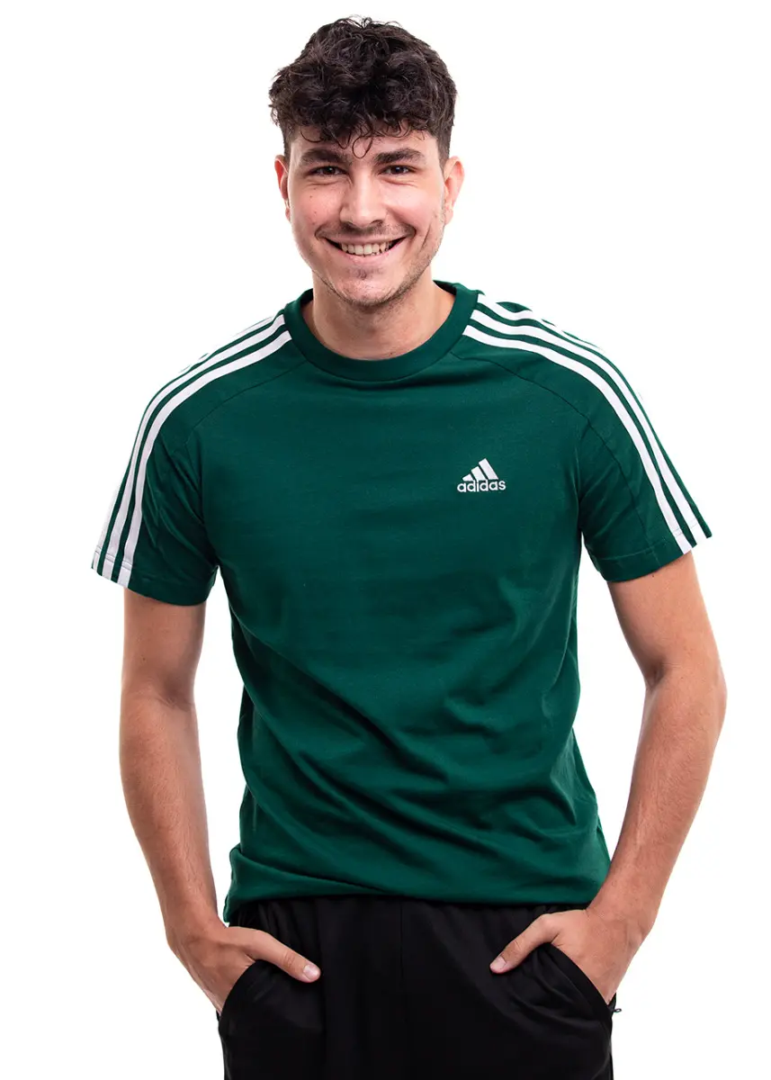 adidas Koszulka męska Essentials Single Jersey 3-Stripes Tee IS1333 EUR M OUTLET