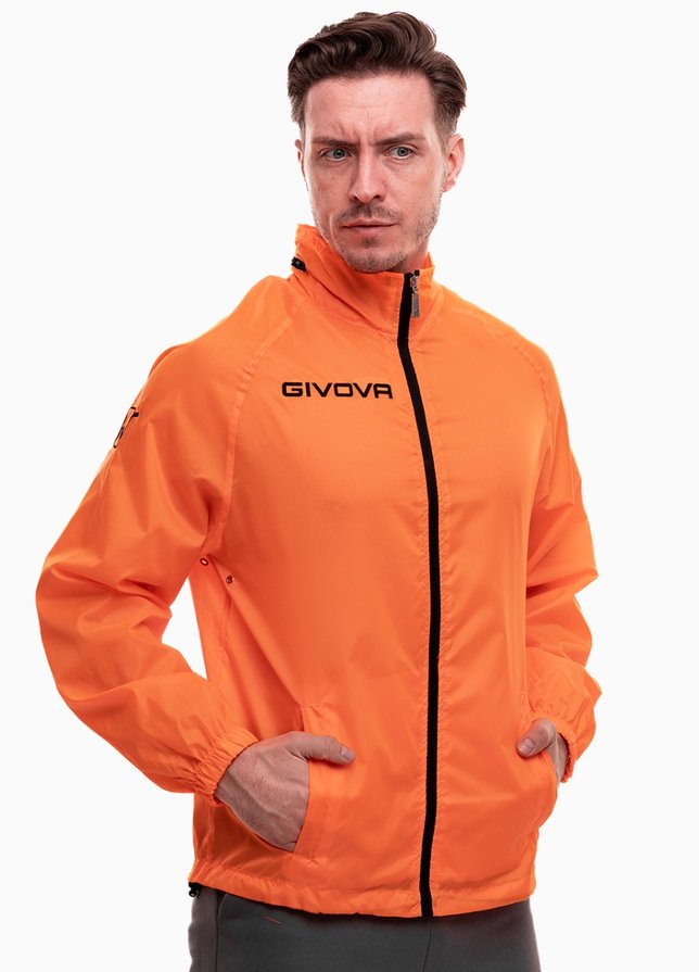 Givova Kurtka przeciwdeszczowa Rain Basico Fluo RJ001 0028 Givova Kurtka przeciwdeszczowa Rain Basico Fluo RJ001 0028