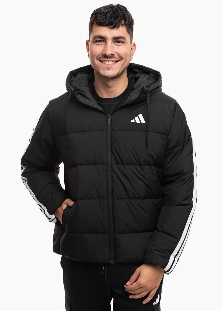 adidas Kurtka męska Essentials Climawarm 3 Stripes Puffer Down Hooded JM4165