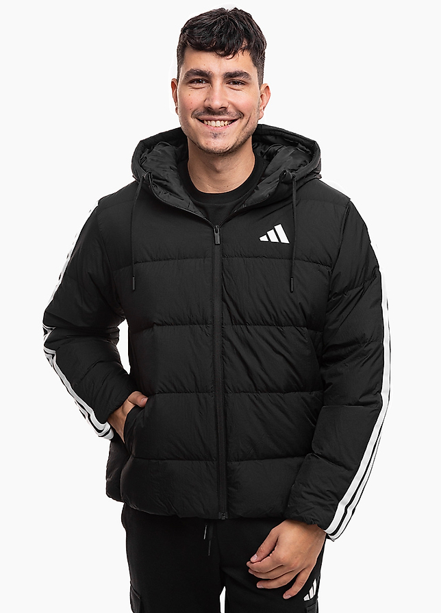 adidas Kurtka męska Essentials Climawarm 3 Stripes Puffer Down Hooded JM4165 adidas Kurtka męska Essentials Climawarm 3 Stripes Puffer Down Hooded JM4165