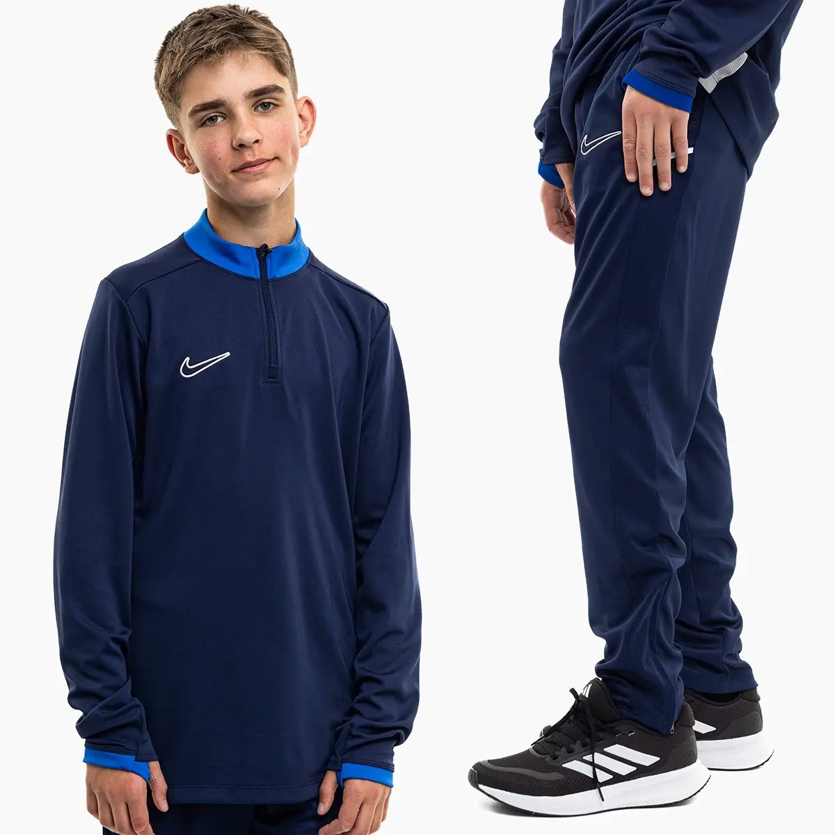 Nike Komplet dziecięcy Dri-Fit Academy 25 Drill FZ9773 410/FZ9816 410