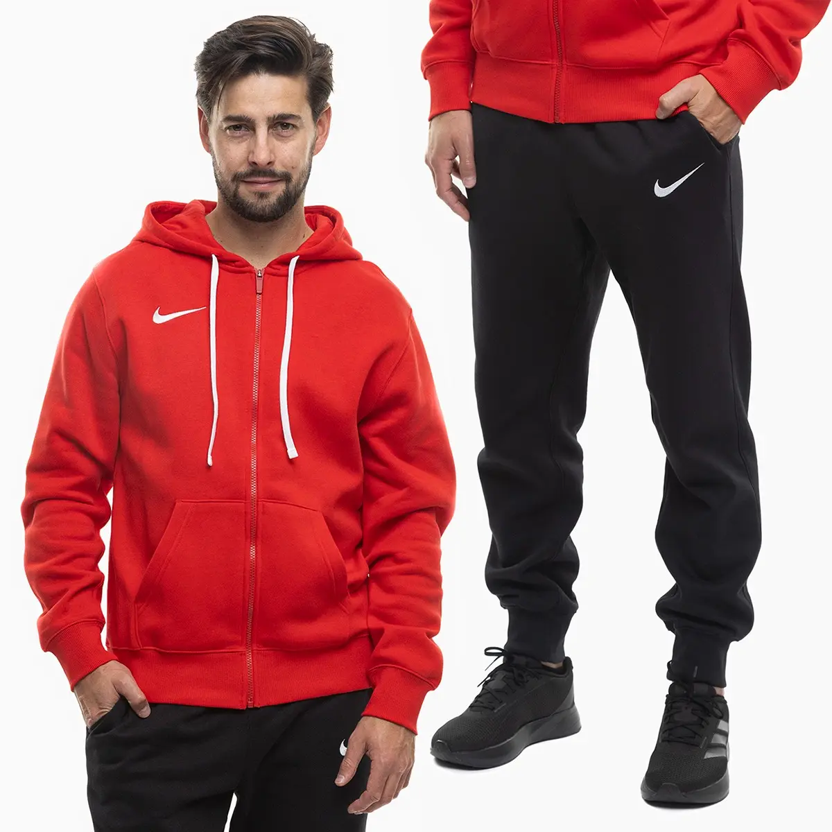 Nike Komplet męski Park 26 Fleece Full-Zip Hoodie IB1228 657/IB1248 010