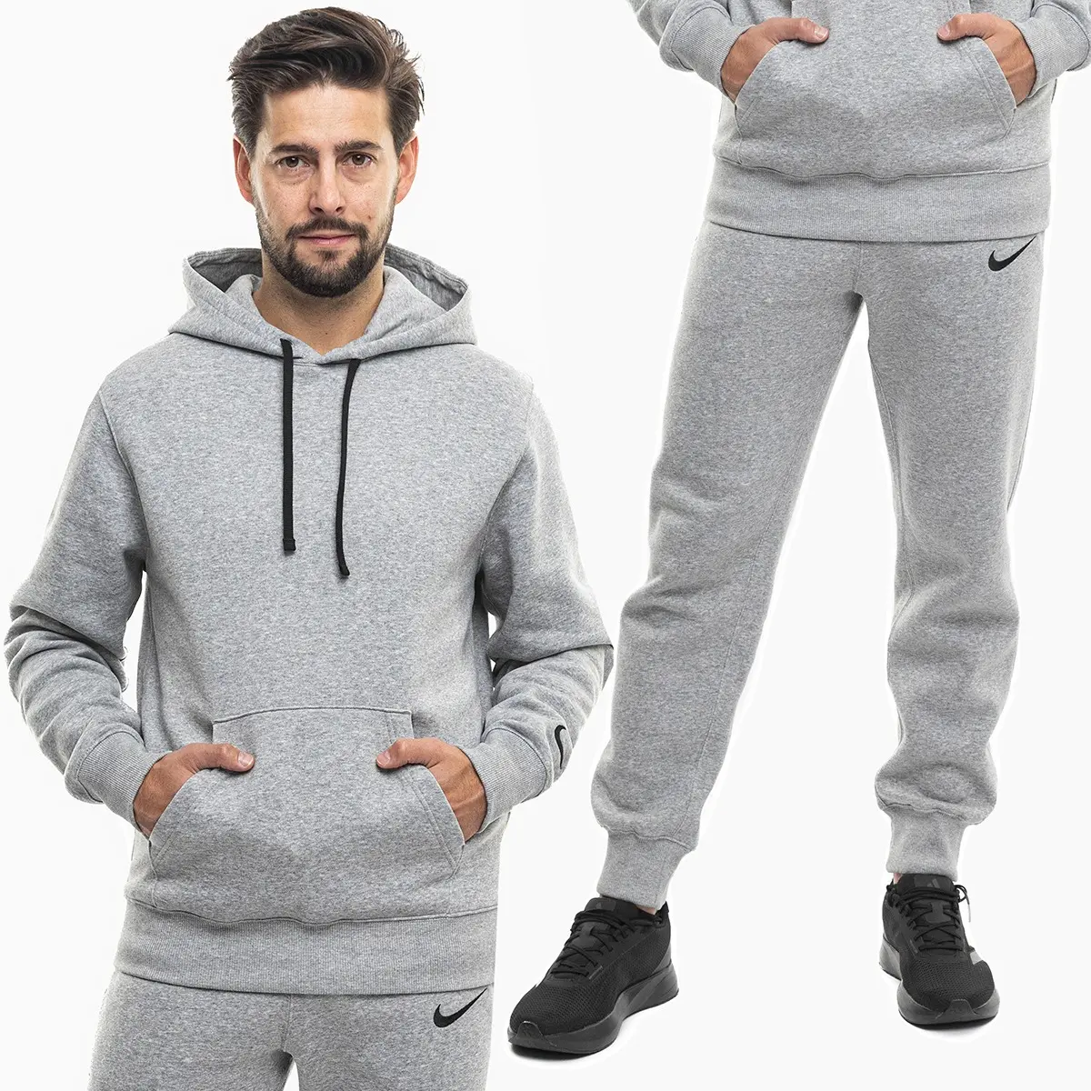 Nike Komplet męski Park 26 Fleece Pull Over Hooded IO9035 063/IB1248 063