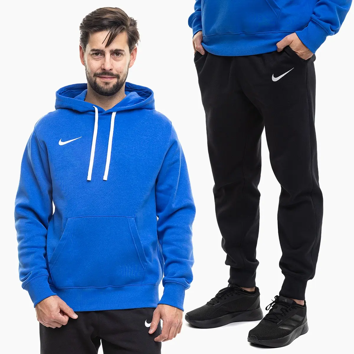 Nike Komplet męski Park 26 Fleece Pull Over Hoodie IB1222 463/IB1248 010