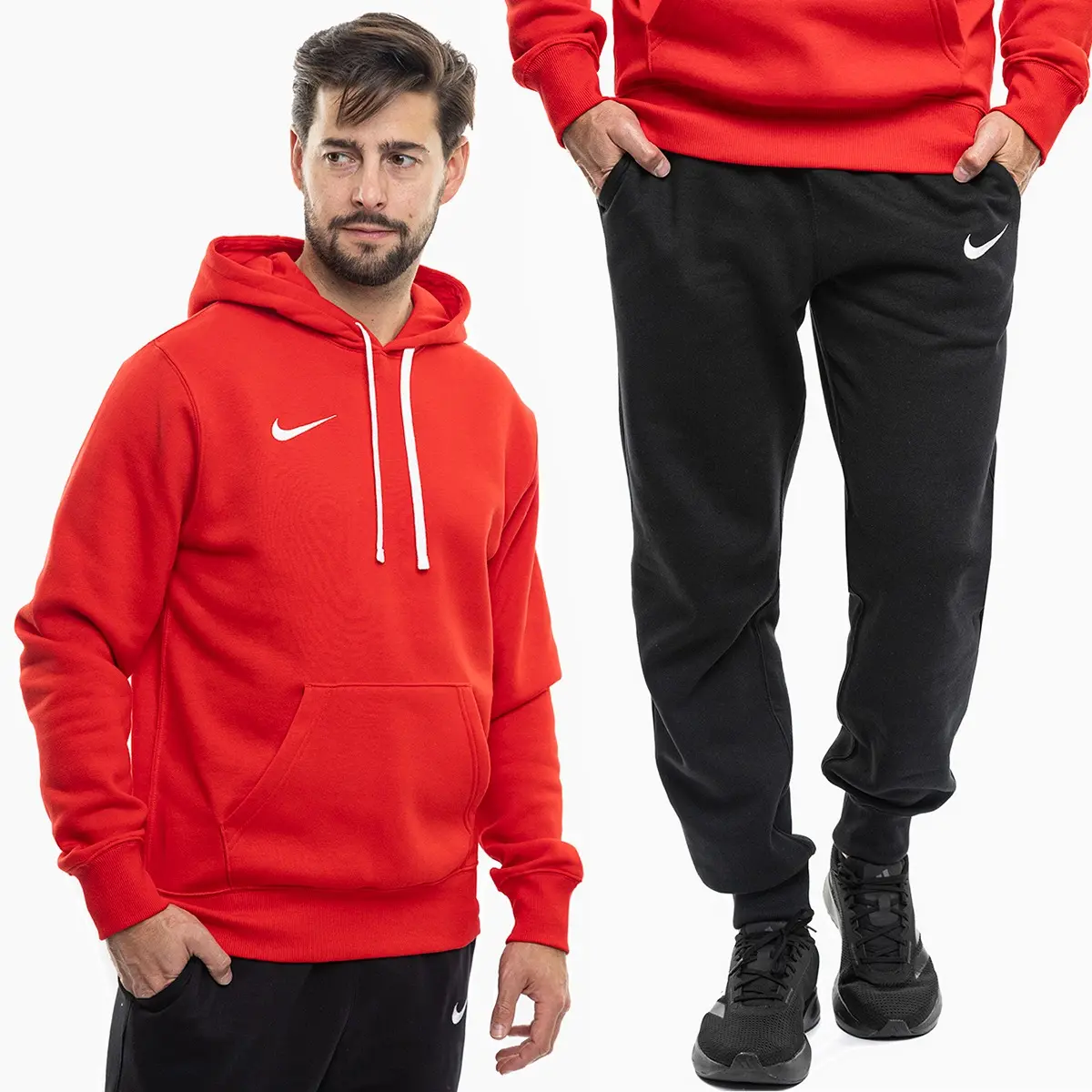 Nike Komplet męski Park 26 Fleece Pull Over Hoodie IB1222 657/IB1248 010