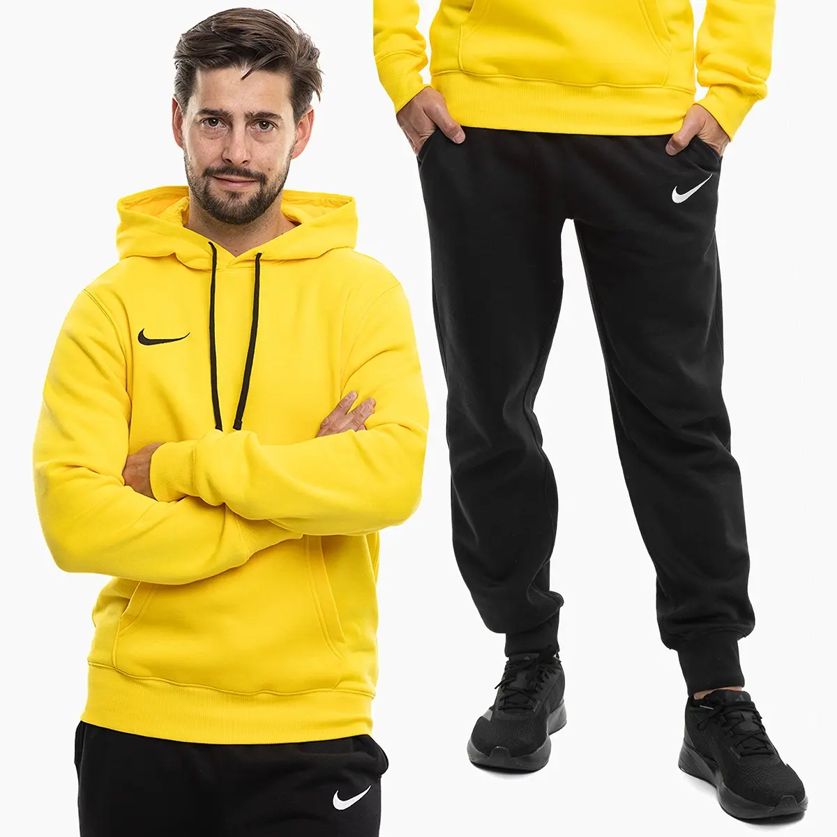 Nike Komplet męski Park 26 Fleece Pull Over Hoodie IB1222 719/IB1248 010