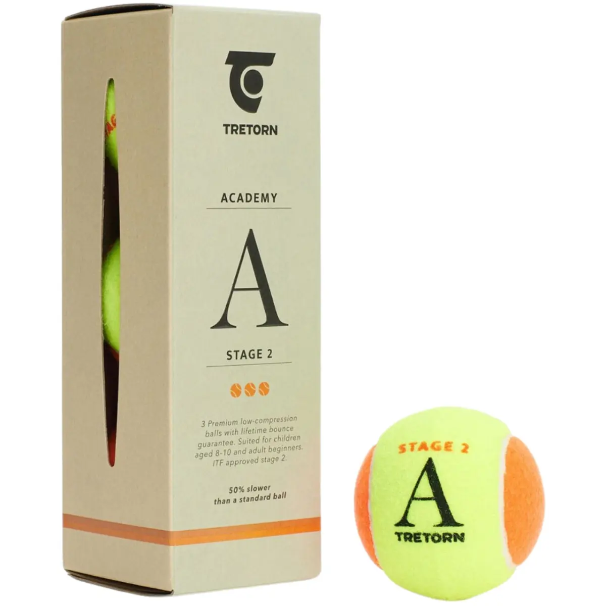 Tretorn Piłki do tenisa ziemnego Academy 3 pcs 3T525 473625