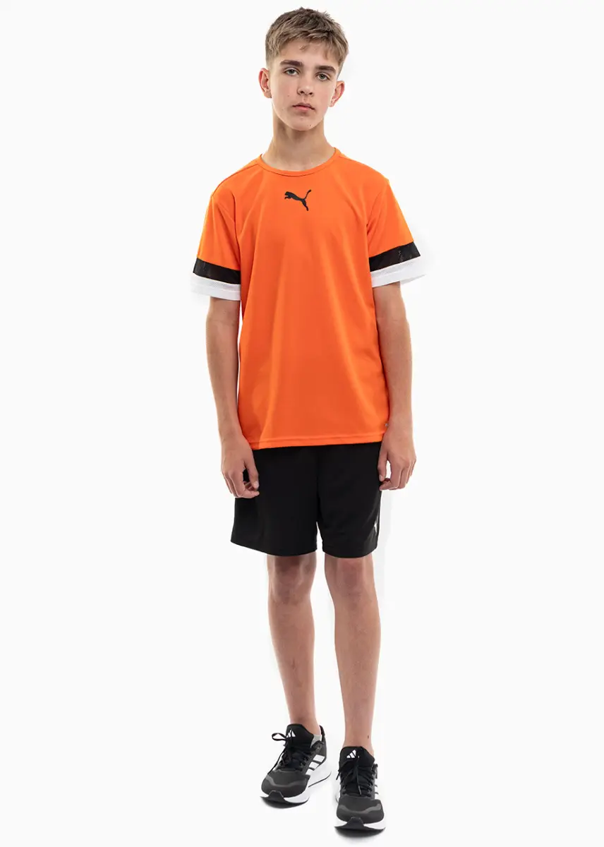 PUMA dziecięcy strój sportowy koszulka spodenki teamRISE Jersey Jr 704938 08/704943 04