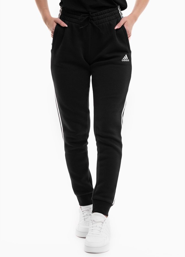 adidas Spodnie damskie Essentials 3-Stripes Fleece Cuffed HZ5753 adidas Spodnie damskie Essentials 3-Stripes Fleece Cuffed HZ5753