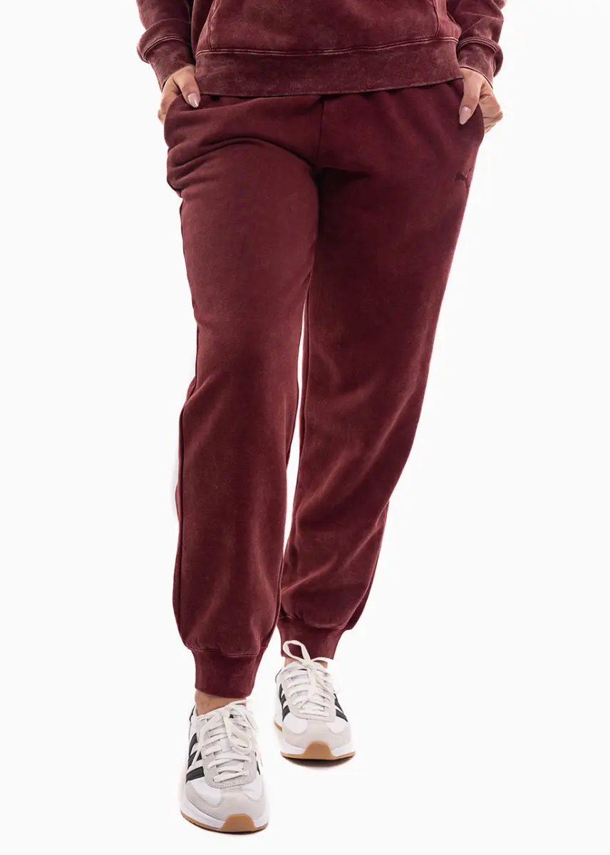 PUMA Spodnie damskie ESS Elevated Comfort Wash Sweatpants 688104 96